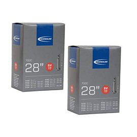 Schwalbe SV17 Inner Tubes 700 x 28-45c / 28" 27", Presta 40mm Valve (2 Pack)