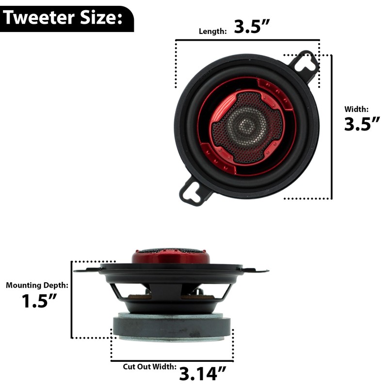 MB Quart XK2-108 3.5-Inch 140 Watt 2-Way Coaxial Speaker System