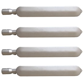 GRILLJOB 4 Pack Cast Stainless Steel 304 Oval Burner Fits for Barbeques Galore Grand Hall Kenmore Grand Turbo G5TSR, B3807 B3810 B3812 Y0662, Y0663, Y0665, CITSG, 282269, P1961A NG and LP Models