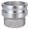 Aluminum Type AR Camlock Fitting, 4" Male Camlock x 3"