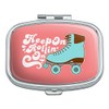 Roller Skates Derby Keep On Rolling Skating Rectangle Pill Case