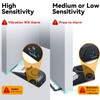 Custelen 120dB Door Stopper Alarm with Siren - Black Rubber