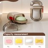 Pack of 2 Soap Box Travel Leak-Proof Waterproof Plastic Soap