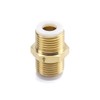 QWORK Brass One-way Check Valve, 2Pcs 1/2" Male to 1/2"