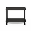Furinno Turn-N-Tube Modern Rectangle End Table, Side Table with Casters,