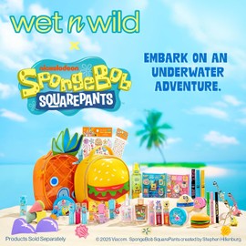 Wet n Wild Bob Esponja - Barra de purpurina refrescante, brillo de ópalo brillante para cara y cuerpo, barra reductora de hinchazón - Factor de enfriamiento