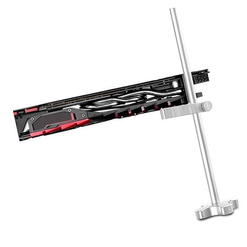 GM961 Aluminum Vertical Graphics Card Holder Single Support Jack Bracket