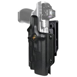 OWB Quick Release IDPA Holster fits Springfield Armory Echelon w/TLR-1 HL (Right-Hand Draw, Black)