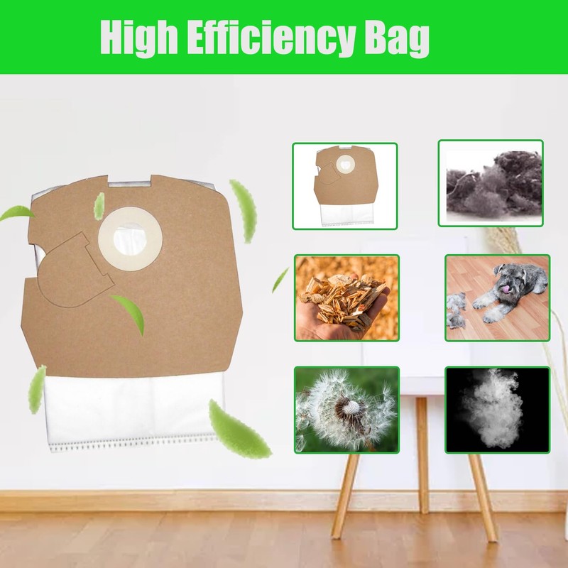 10 Pack Replacement HEPA Vacuum Bags Compatible With Clean Obsessed