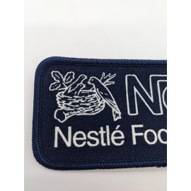 Vintage Blue Nestle Chocolate Foods Wearable Uniform Jacket Hat Patch