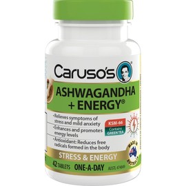 Caruso’s Natural Health Caruso's Ashwagandha + Energy Tab X 42