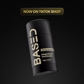 BASED High Performance Deodorant | Aluminum Free | 24 Hour Odor Protection | Simple, Effective, BASED.:_Santal Sandalwood_2 Pack
