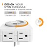 G-Homa 24-Hour Mechanical Timer Outlet with 2 Grounded Outlets -