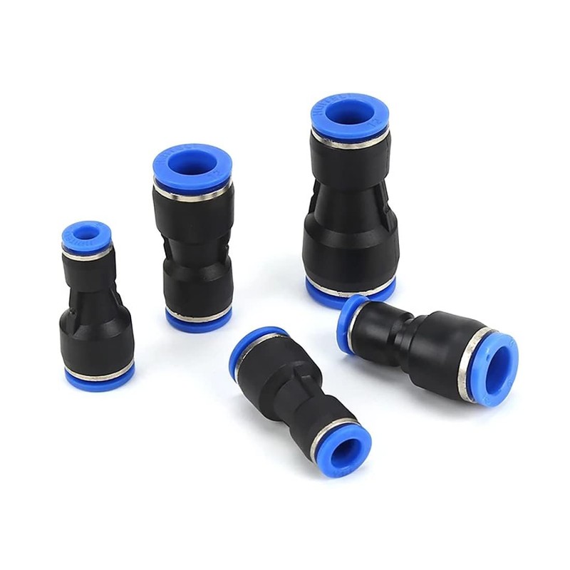 Metaland Reducer Push to Connect Fitting, 3/8" to 1/4" Tube