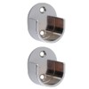 Sharplace Curtain Pole Recess Wall Bracket Curtain Rods Finials Window