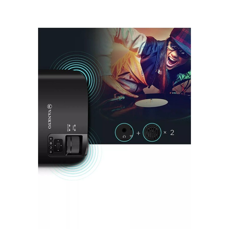 Vankyo - Leisure 510 HD 720P Projector - BLACK