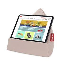 balvi Micro Puff Rose Colour Cushion Tablet, Smartphone, E-Books Desenfundable Cotton Bag Polyes