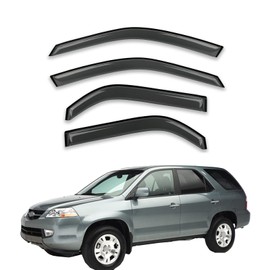 Gldifa Window Visor Rain Guards Compatible with 2001-2006 Acura MDX Smoke 4pc 94759