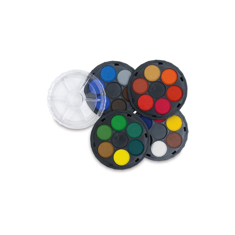 KOH-I-Noor Opaque Watercolor Paint Wheel, 24 Colors, 1 Each (FA171506.BC)