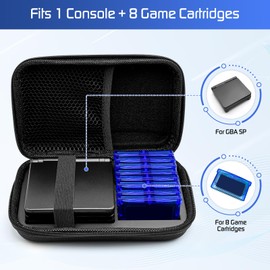 DPVPER Carrying Case for Gameboy Advance SP, Accessories for GBA SP, Hard Storage Portable Bag for GBA SP - Holds 8 Games