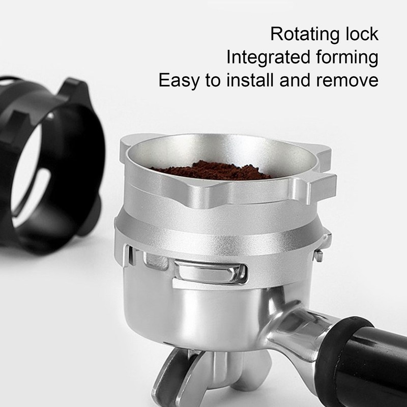 Dosing Funnel Aluminium Alloy Splash Proof Rotatable Coffee Dosing Ring
