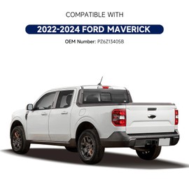 Gefitway LED Black Taillights Compatible with Ford Maverick Lariat Tremor 2022 2023 2024 Smoked Led Tail Light Assembly Left Driver Side Replace PZ6Z13405B