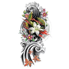 Temporary Dragon Tattoo Japanese Tattoo Dragon Tattoo Arm Tattoos XQB063 912 2 Sheets