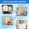 CXWLJL 26 Sheets Iron on Letters for Clothing, 6 Inch