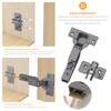 Chibery 10 Pack Inset Soft Close Concealed Hinges, Black Titanium
