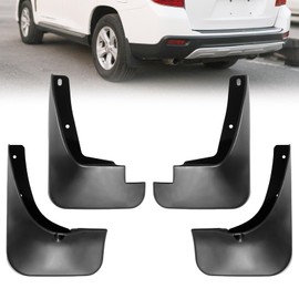 Yldqcfu Mud Flaps for Toyota Highlander 2007-2011 ， Heavy Duty No-Drill Mud Guards & Splash Guards， All-Weather Protection (Set of 4)