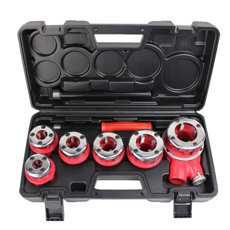 TEXALAN(R) Ratchet Pipe Threader Kit Ratcheting Pipe Threading Tool Set