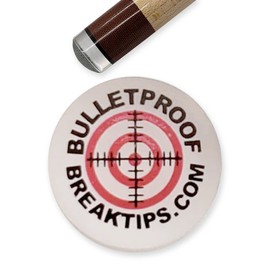 Bulletproof Break Tips - Polymer Break & Jump Tip | Professional Pool Cue Tips & Pool Stick Accessories | Billiards Accessories for Adults & Pool Players | Comes with Patch & Sticker! 13mm, 5 Count