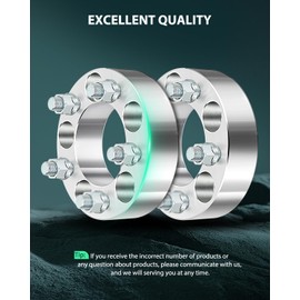 SCITOO 4Pcs 1.5 inch 5 Lug Wheel Spacers 5x4.5 with 14x1.5 Studs Bore 82.5mm Wheel Spacer Adapters fits for 2009-2019 for Challenger Wheel spacers 2006-2019 for Charger Wheel spacers Silver