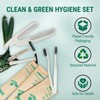 NEWLAX Eco Friendly Toothbrush, Razor, Comb Set (14 Count), Biodegradable