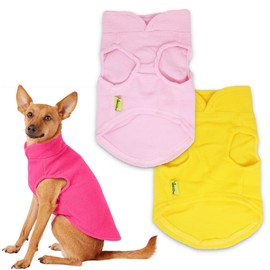3 Pack Small Puppy Sweater Girl Dog Fleece Shirt Cat Fleece Vest for Small Dogs Girls Dog Clothes