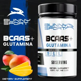 Aminoácidos Bcaas  Glutamina Bunny Sport 50 Servicios 1kg                                                                                             