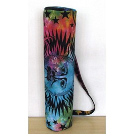 ICC Yoga Mat Bag for Women & Men,Travel Yoga Gym Bag for 1/4" 1/3" Thick Exercise Yoga Mat, Full-Zip Yoga Mat Carrier Bag for Class workout Park with Pockets and Adjustable Strap (Multi Sun)