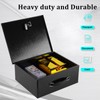 Dalmbox Portable Metal Safe Box with Dual Combination and Key