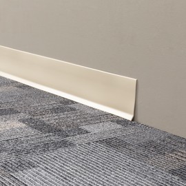 Mohawk Peel and Stick Vinyl Wall Base in Cream 4”W x 20’ L roll; one roll per Carton