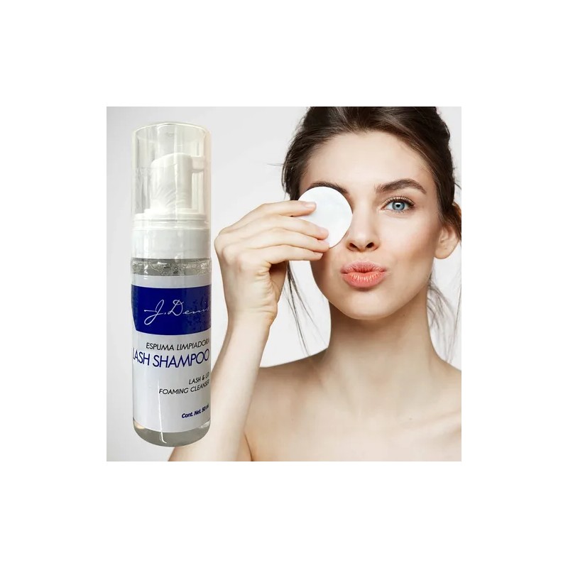 Lash Shampoo Limpieza Profesional J Denis Para Pestañas Mink Transparente