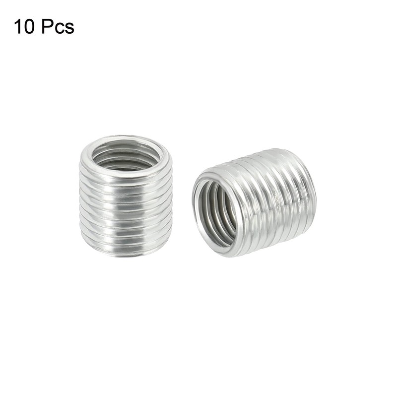 sourcing map Thread Reducing Nuts Insert M10 x 1mm Male