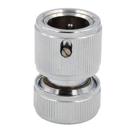 SpiceFlow Quick Connector for 1/2 Inch Hoses [with Water Stop] Chrome/Brass 1/2 Inch Gardena Compatible
