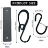Chenyell Leather S Hooks, Camping Hooks, Multifunctional Hooks, Metal S-shaped