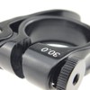 MagiDeal 30mm Bicycle Seat Post Clamp Aluminium Alloy Quick Release