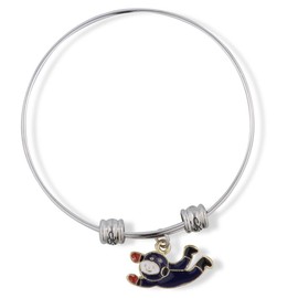Dave The Bunny Astronaut Spaceman Blue Suit Floating Fancy Charm Bangle