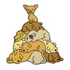 Pinsanity Cute Sleeping Puppy Dog Pile Enamel Lapel Pin