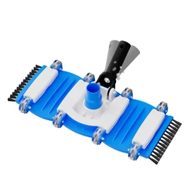 2025 TidyMister Pool Vacuum Head with Side Brushes and Wheels 16in Eazy-to-Use Vacuum Head with Swivel Handle and Hose Connect for 1-1/4in or 1-1/2in Hoses for Inground & Above Ground Pools