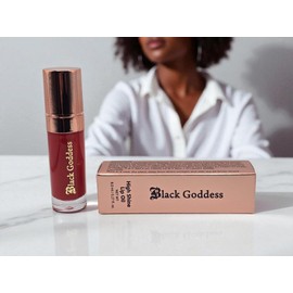 Black Goddess High Shine Ultra Ultra Thin Lip Oil | High Shine Nourishing Gloss, Vegan (Cherry)
