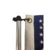 Pactrade Marine Pontoon Flag Pole Socket w/American USA Flag 24"
