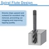 sourcing map Spiral Flute Thread Taps M12 x 1.5 H2